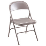 Lorell Steel Folding ChairsBeige Seat,PK4 LLR62500