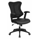 Flash Furniture Black High Back Exec Lea Chair BL-ZP-806-BK-LEA-GG