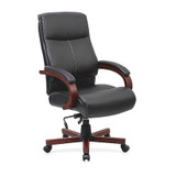 Lorell Lorell Leather High Back Executive Chair LLR69532