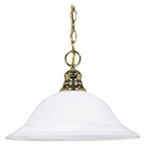 Nuvo Hanging Dome Fixture,1L,16",Brass 60-392