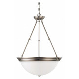Nuvo Pendant Fixture,3L,20",Frosted Br N 60-3248