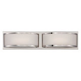 Nuvo Wall Fixture,2L,LED Sconce,Nickel 62-312