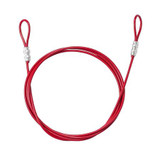 Brady Cable Lockout,Red,3/16" dia.,PVC Coated 170975