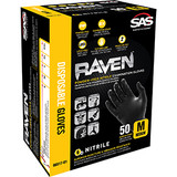 Raven™ Powder-Free Nitrile Disposable Gloves, Medium 66517-01