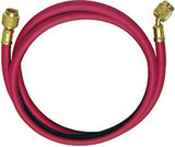 72" Red R134a Hose with 1/2" Acme-F and 14mm-M Auto A/C Fittings 84723