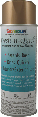 Fresh-N-Quick® Gold Metallic Multi-Purpose Spray Enamel 11-5