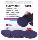 2 Cubitron  II Fibre Roloc  80+ Grade Disc 33380