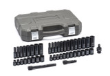 44 Pc. 3/8" Drive 6 Point SAE/Metric, Standard & Deep Impact Socket Set 84916N