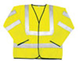 ANSI Class 3 Safety Jacket, Yellow, Large 690-1309