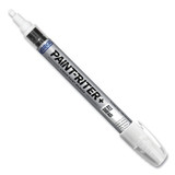 Paint-Riter®+ Oily Surface Paint Marker, White, 1/8 in Tip, Medium 96960