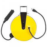 30FT Retractable Metal Cord Reel w/ 3 Outlets, 10amp SL-800