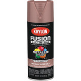 Krylon Fusion All-In-One 12 Oz. Metallic Spray Paint, Rose Gold K02700007 773642