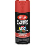 Krylon Fusion All-In-One 12 Oz. Matte Spray Paint, Fire Red K02756007 798662