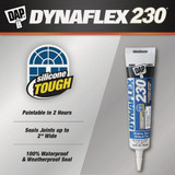Dap Dynaflex 230 5.5 Oz. 100% Waterproof Window, Door, Siding & Trim Elastomeric Sealant, White