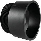 Charlotte Pipe 4 In. Hub x MPT Male ABS Adapter ABS 00109  1400HA