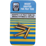 Dial 1/4 In. Poly Tube Insert Adapter (4-Pack) 9498