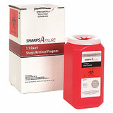 Sharps Assure Sharps Container,16"W,1-1/2 qt.,Snap Lid  SA1Q-12