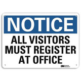 Lyle Notice Sign,7 in x 10 in,Aluminum U5-1064-RA_10X7