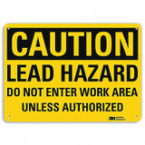 Lyle Safety Sign,7 in x 10 in,Aluminum U4-1485-RA_10X7