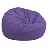 Flash Furniture Bean Bag Chair,Oversized,Purple DG-BEAN-LARGE-SOLID-PUR-GG