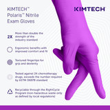 Kimtech Disposable Gloves,Nitrile,XL,PK90 62774