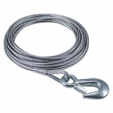 Dutton-Lainson Winch Cable w/Hook,25 Ft. x 3/16 In 6210