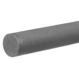 Sim Supply PlasticRod,PVCType2,1 1/2"Dia,3ftL,Gray  BULK-PR-PVC-177