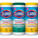 Clorox Disinfecting Wipes,35 ct,Canister,PK5  30112