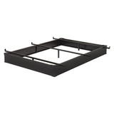 Mantua Bed Base,Metal,Queen Size,6" H,Black J6MB50 BC