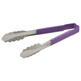 Vollrath Utility Tong,Purple,9-1/2 in. Overall L  4780980