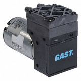 Gast Compressor/Vacuum Pump, 1/125 hp, 24V DC 10D1125-101-1053