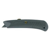 Partners Brand Utility Knife,Safety Grip,Gray,PK10 KN114