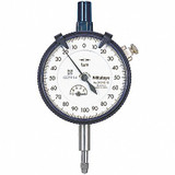 Mitutoyo Dial Indicator,0 to 1mm,0-100-0  2109AB-10