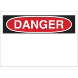 Brady Sign,Danger,10X14",Red/Bk /Wht,Blk 25361