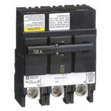 Square D Circuit Breaker,125A,Bolt On,120/240V,3P QOB3125VH