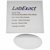 Labexact Glass Mic Filter,3.2 cm Dia,1.5 um,PK100 12K988