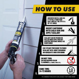 OSI QUAD MAX 9.5 Oz. Sealant, Clay 1869342 771305