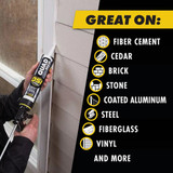 OSI QUAD MAX 9.5 Oz. Sealant, Clay 1869342 771305
