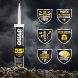 OSI QUAD MAX 9.5 Oz. Sealant, Clay 1869342 771305