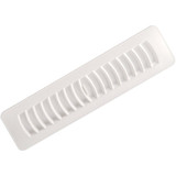 Imperial 2-1/4 In. x 12 In. White Plastic Louvered Floor Register RG1449