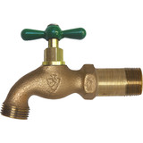 Arrowhead Brass 1/2 In. MIP x 3/4 In. Male Hose Thread Standard Hose Bibb 201LF