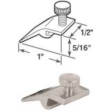 Prime-Line 1/2 In. W. x 5/16 In. H. x 1 In. L. Storm Door Panel Clip (8 Count)