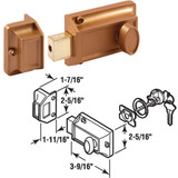 Defender Security Brass Night Lock Single Rim Deadlock U 9956