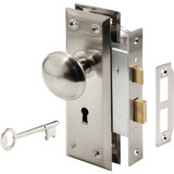Defender Security Satin Nickel Keyed Mortise Entry Lock Set E 2330