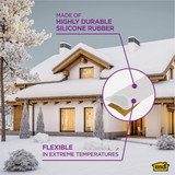 M-D Building Products 20 Ft. White Silicone Gasket Seal for Doors and Windows 68676 100661