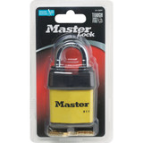 Master Lock 2-1/8 In. W. FlexFit Keyway Cover Laminated Steel Different Keyed Padlock