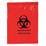 Medegen Medical Products Transfer Bag,15 in L,12 in W,Red,PK500  4921