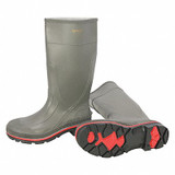 Honeywell Servus Rubber Boot,Men's,10,Knee,Gray,PR 75102/10