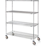 Metro Super Erecta Wire Shelf Truck w/Shelves 900 lb. Capacity 48""L x 18""W x 7