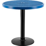 Global Industrial 36"" Round Outdoor Counter Height Table 36""H Blue